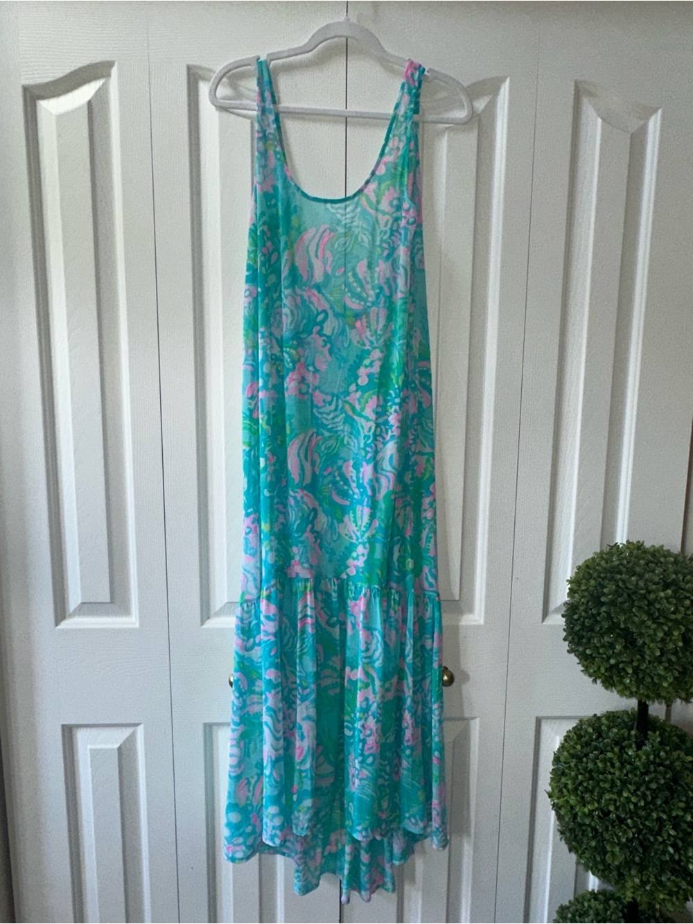 Lilly Pulitzer Camellia Cover Up Aqua La Vista Small